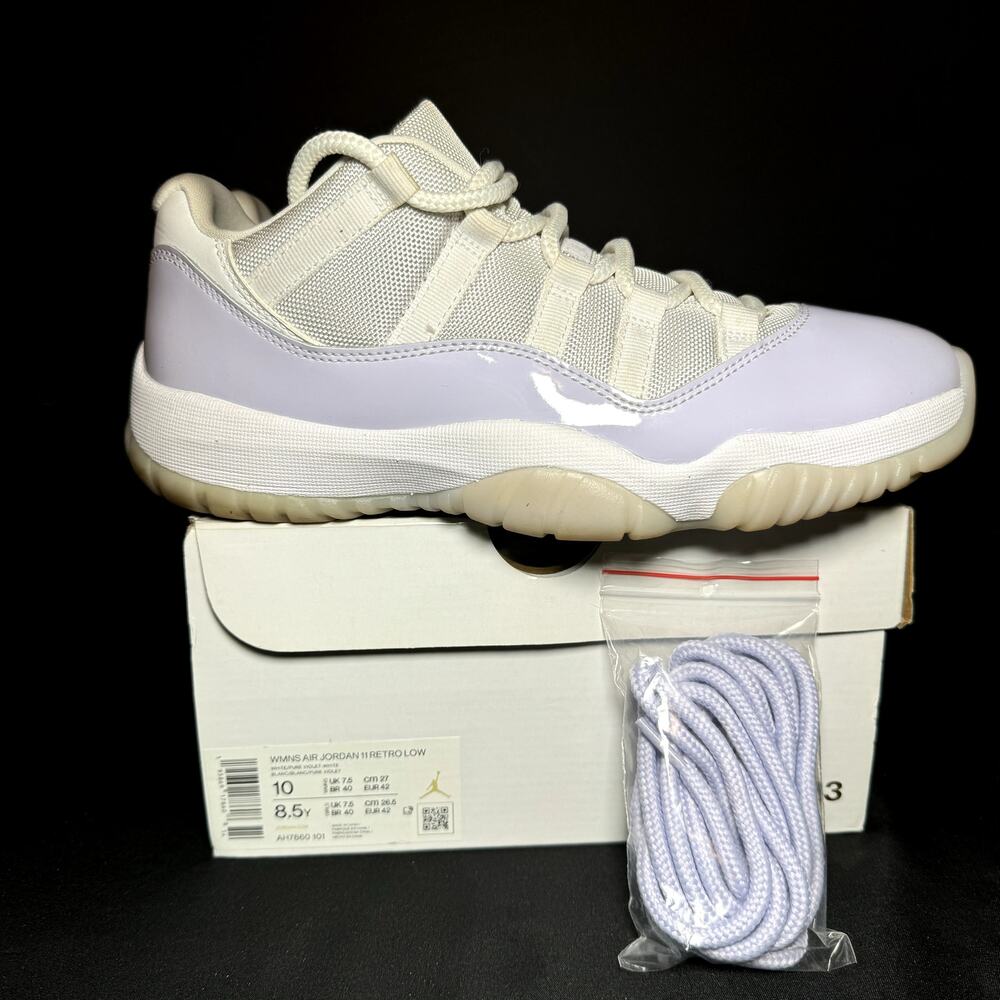 Size 10 - Wmns Nike Air Jordan 11 Retro Low Pure Violet Women's Shoes
